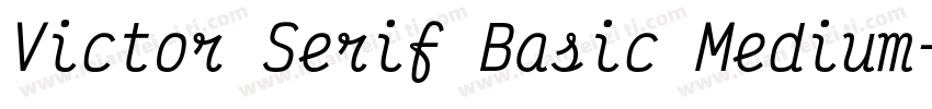 Victor Serif Basic Medium字体转换